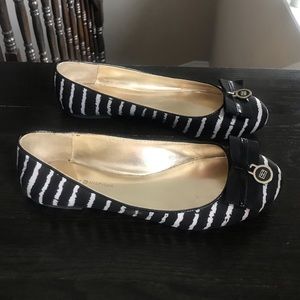 30$ 🚨 Tommy Hilfiger Navy Striped Flats Bow